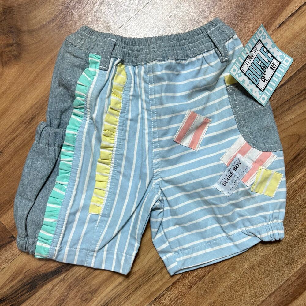 NWT Vintage Bugle Boy Girls 2T Patchwork Shorts
